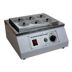 SCIENTIFIC INDUSTRIES 6 hole Rectangular Laboratory Water Bath